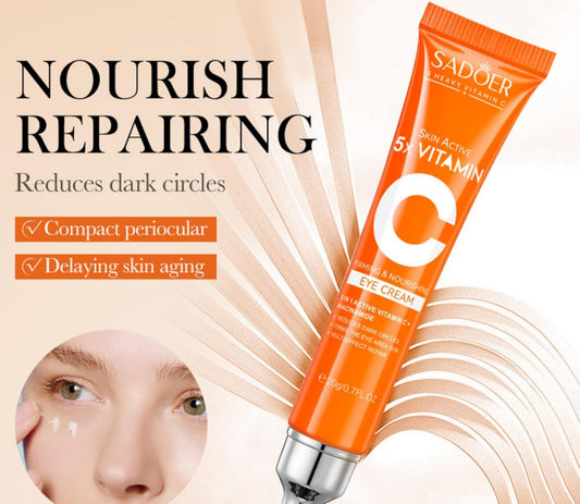 Organic Vitamin C Eye Cream Dark Circles & Puffy Eyes Remover