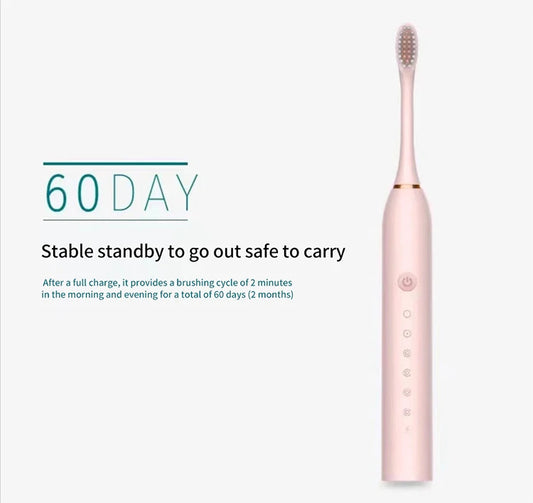Electric Ultrasonic Toothbrush, Waterproof Tooth Cleaner for Adults & Couples