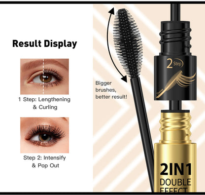 4D Silk Fiber Lash Mascara Waterproof, Lengthening & Volumizing Korean Cosmetics
