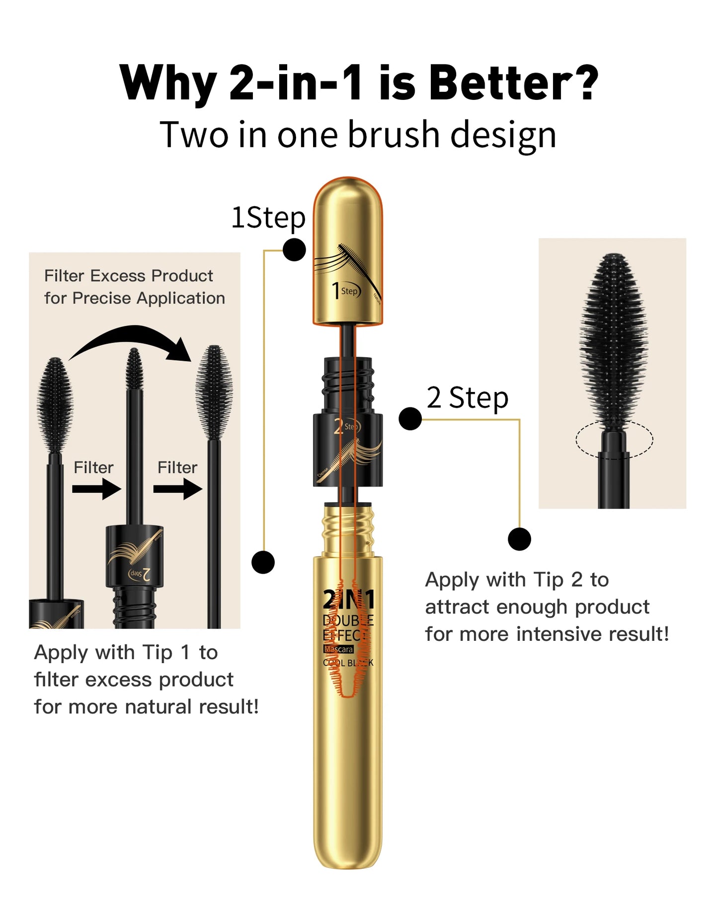 4D Silk Fiber Lash Mascara Waterproof, Lengthening & Volumizing Korean Cosmetics
