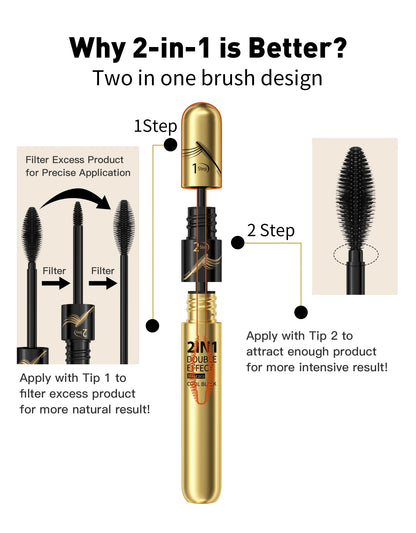 4D Silk Fiber Lash Mascara Waterproof, Lengthening & Volumizing Korean Cosmetics